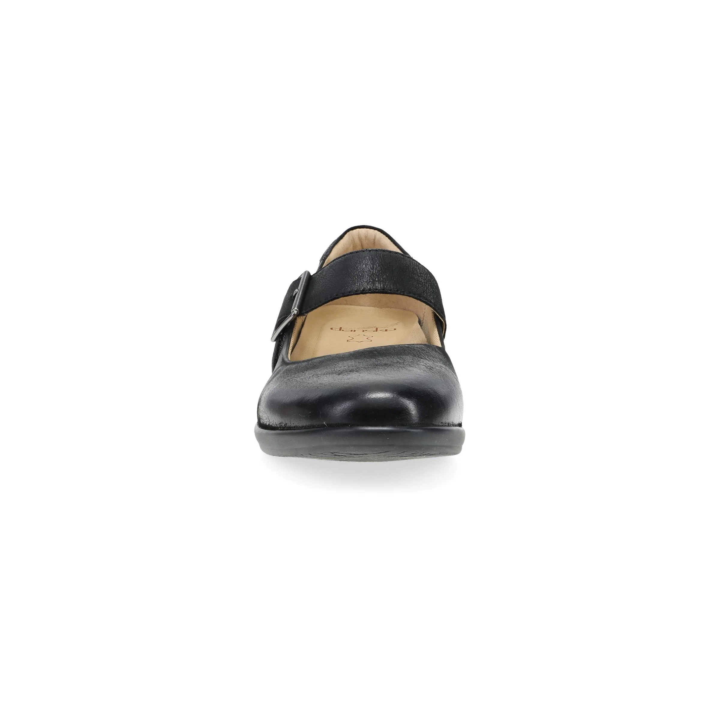 Collette Wide Black Burnished Nubuck - Image 4