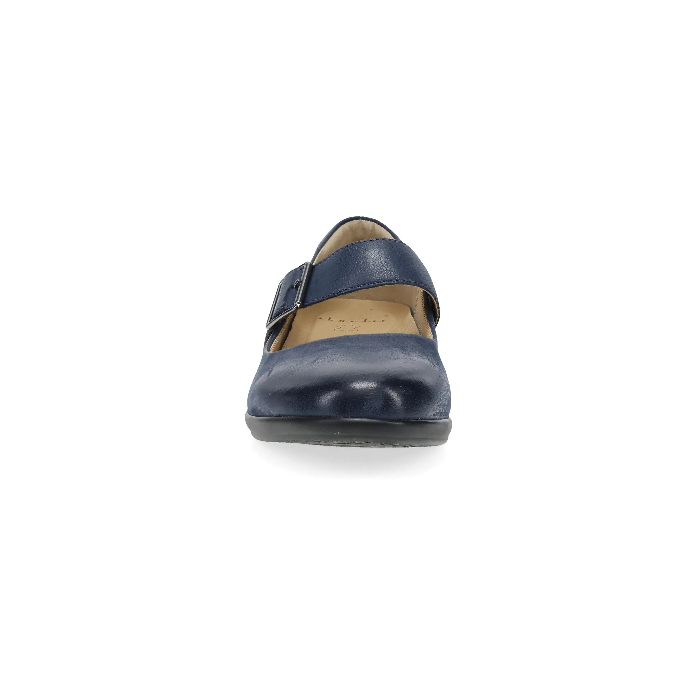 Collette Wide Navy Burnished Nubuck - Image 3
