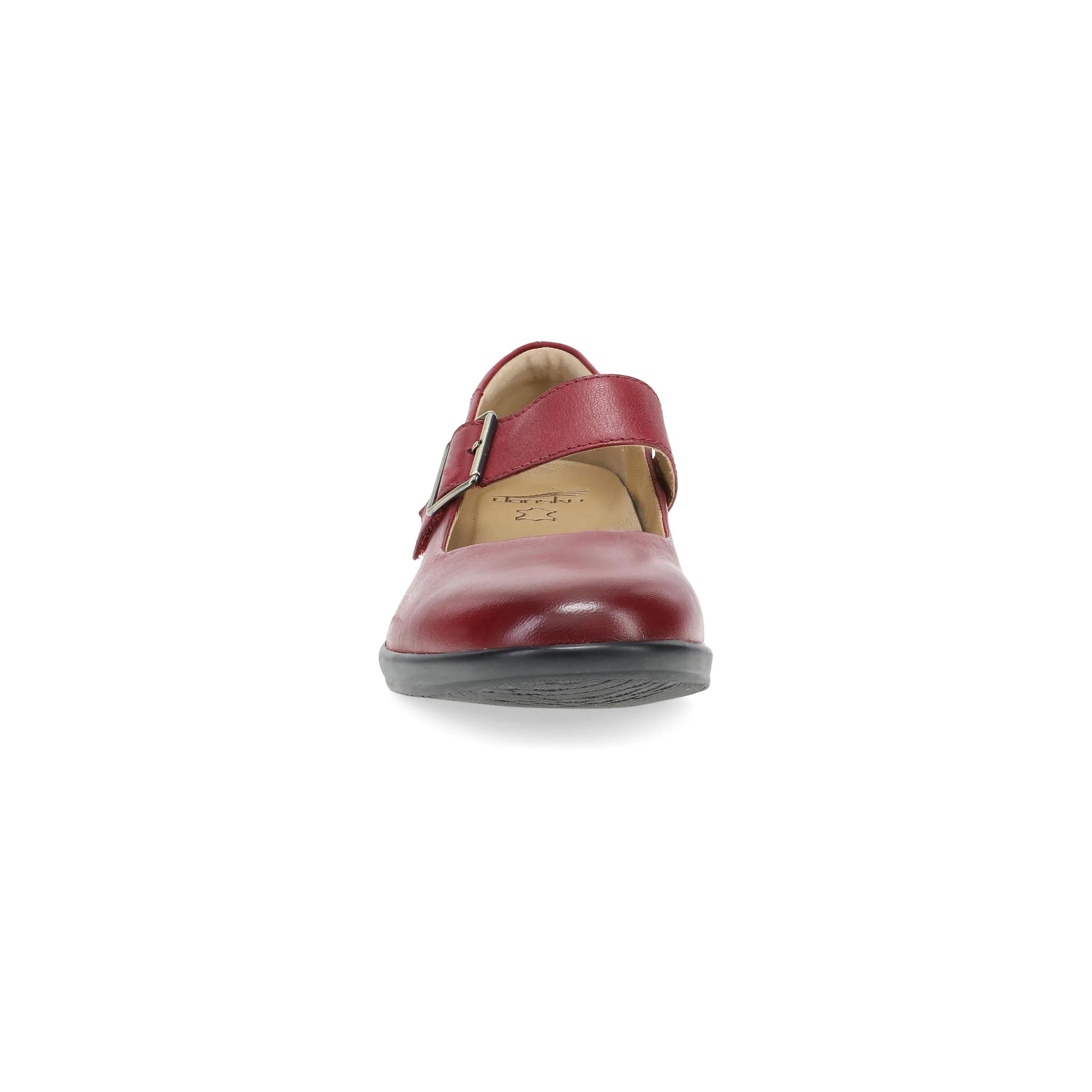 Collette Wide Red Burnished Nubuck - Image 3