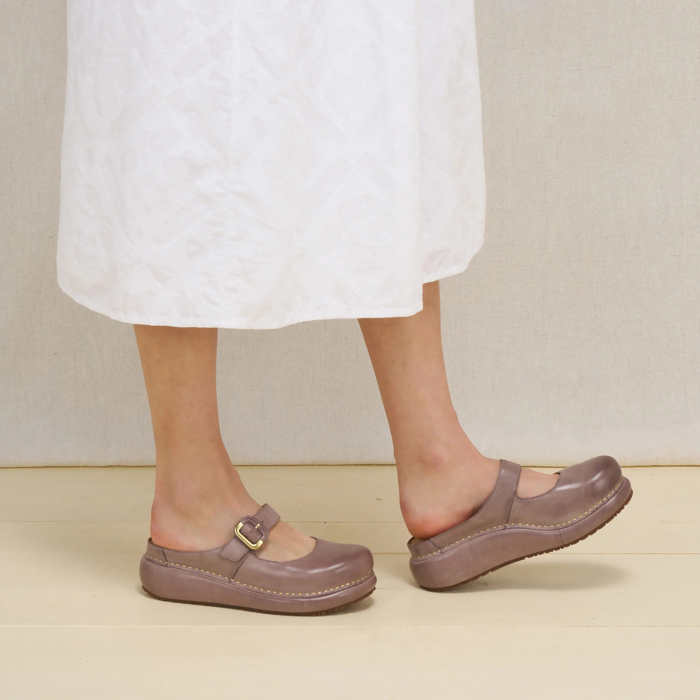 Kimberly Dusty Lilac Leather - Image 6