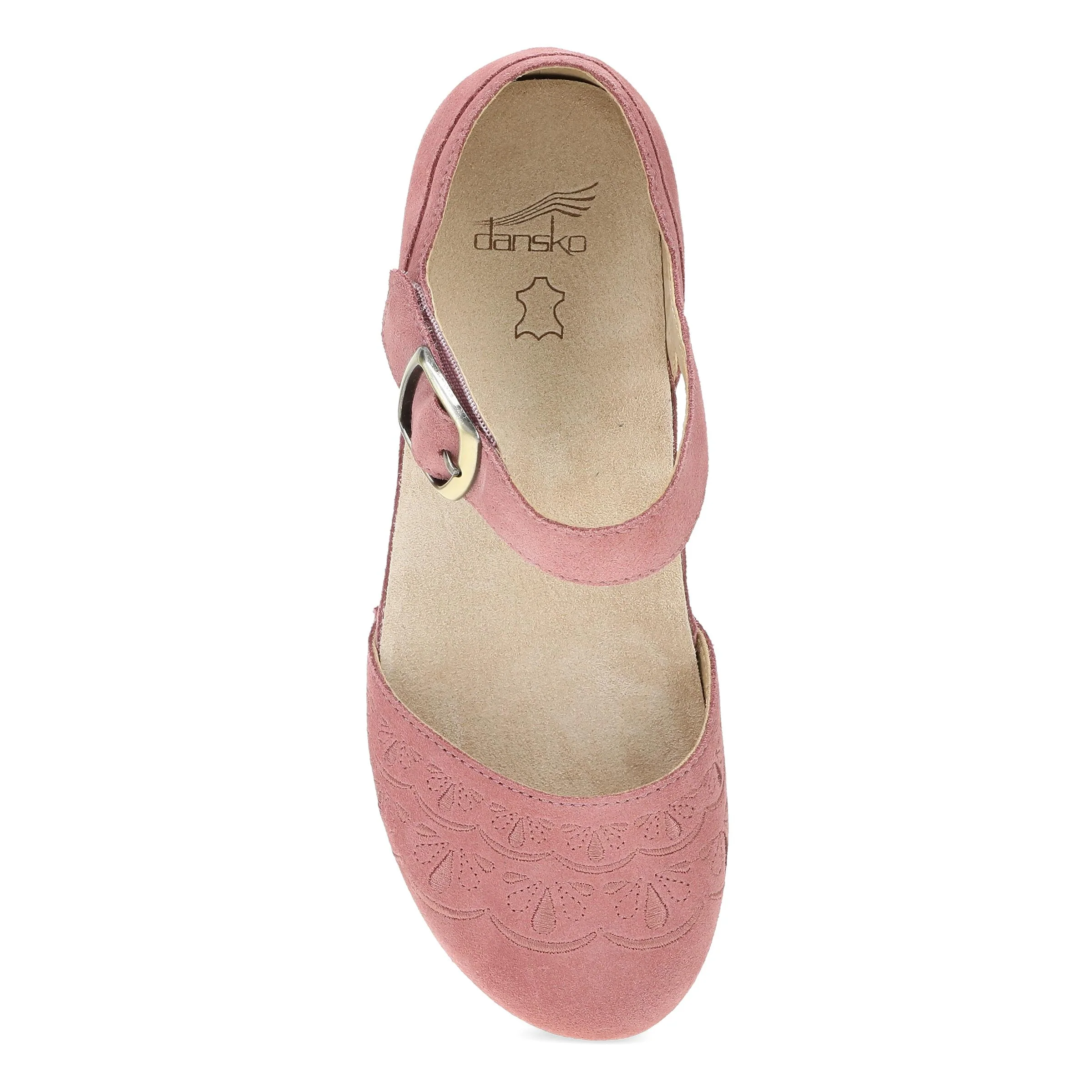 Mae Ash Rose Embroidered Suede - Image 6