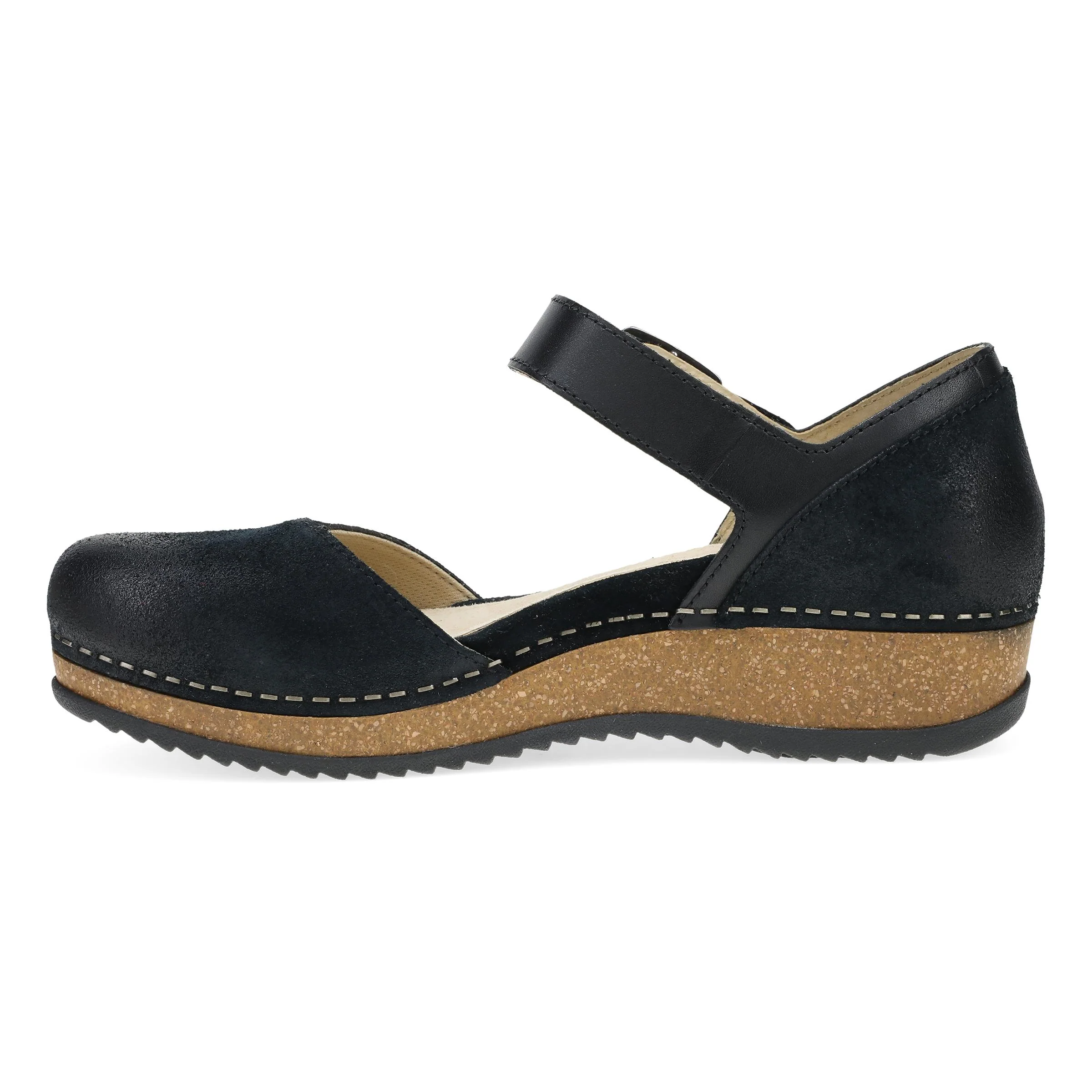 Mae Black Burnished Suede - Image 3
