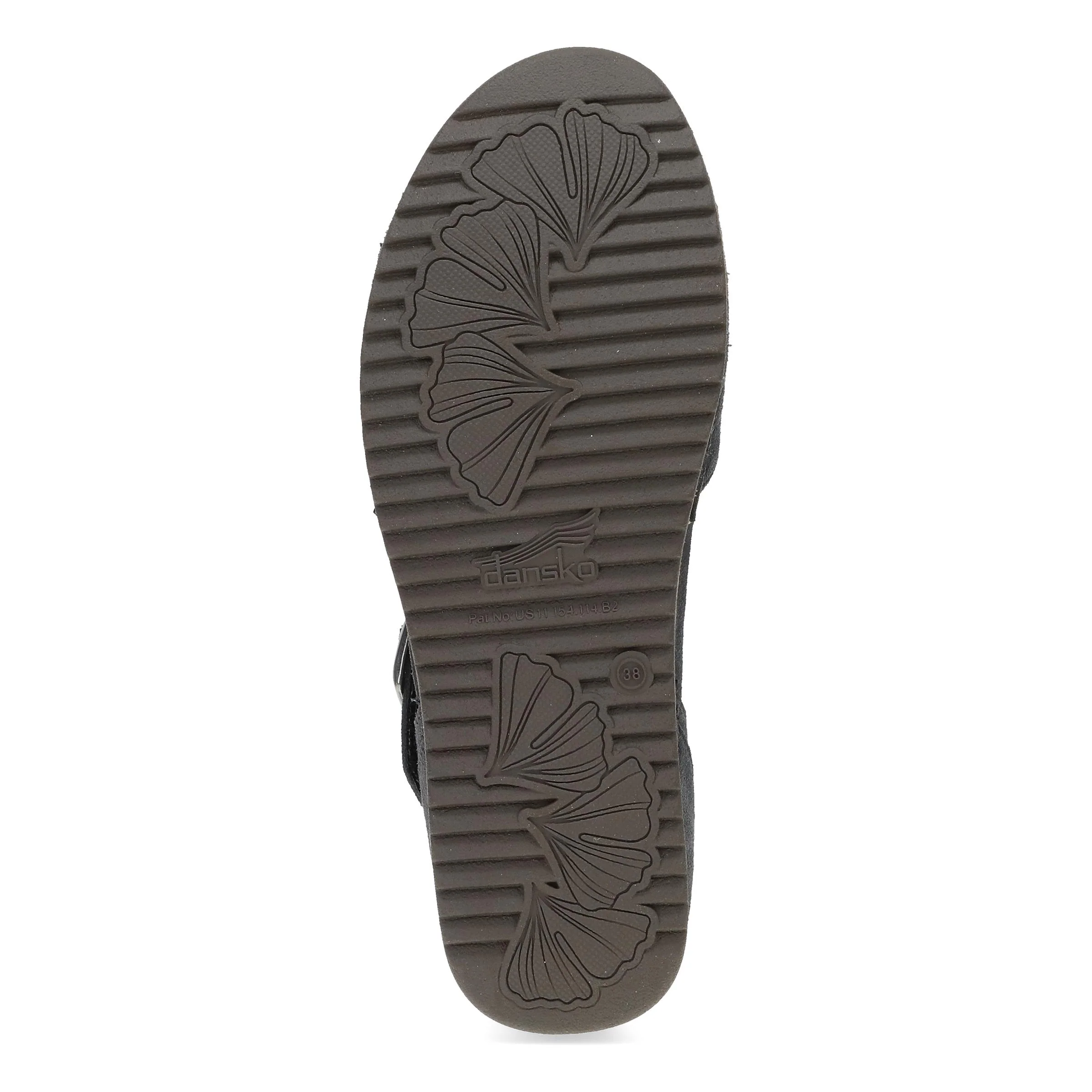 Mae Charcoal Embroidered Suede - Image 6