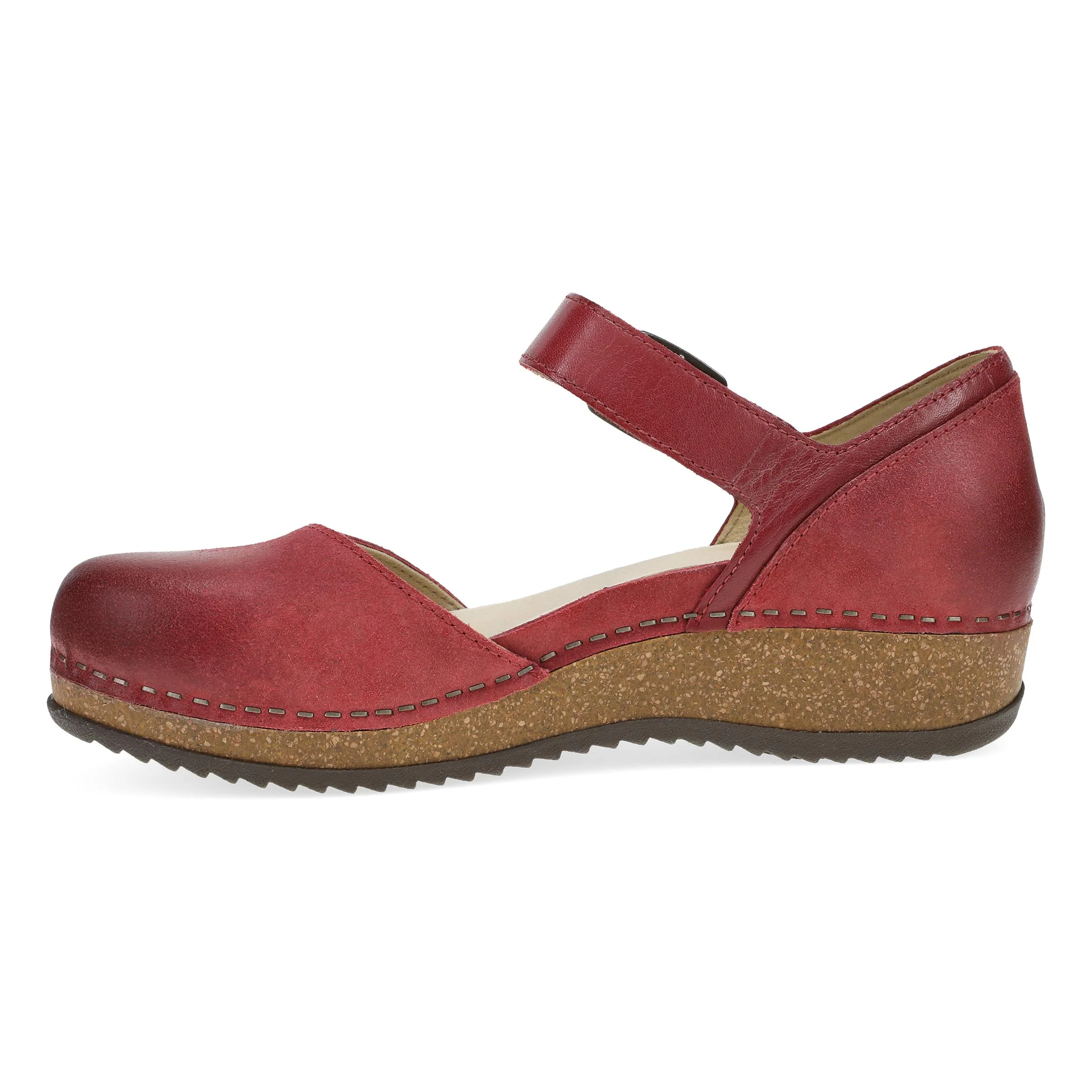 Mae Red Burnished Suede - Image 3